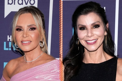 A split of Tamra Judge and Heather Dubrow.