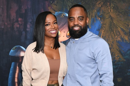 Kandi Burruss and Todd Tucker attend the Atlanta screening of "The Wild Robot"