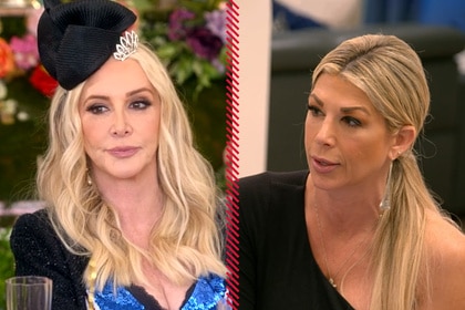 Split of Shannon Beador and Alexis Bellino on The Real Housewives of Orange County Season 18 Episode 13.