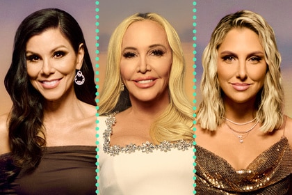 Split of Heather Dubrow, Shannon Beador, and Gina Kirschenheiter at the RHOC Season 18 reunion