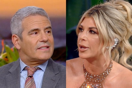 A split of Andy Cohen and Alexis Bellino.