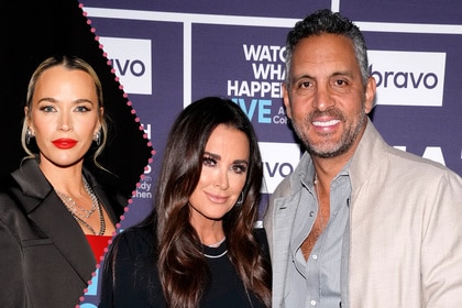 Split of Teddi Mellencamp at iHeartRadio Jingle Ball and Kyle Richards with Mauricio Umansky at WWHL