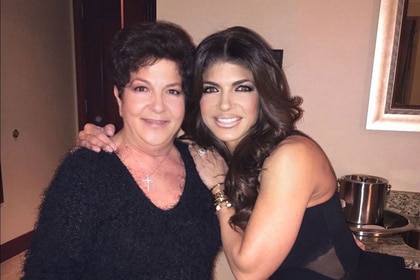 Teresa Giudice with her mother Antonia Gorga smiling together