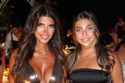 Teresa Giudice and Gia Giudice smiling together outdoors.