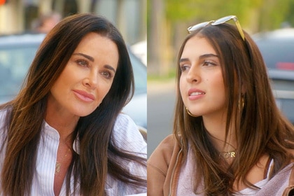 A split of Kyle Richards and Portia Umansky.