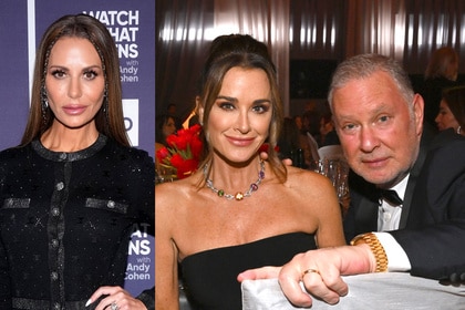 Split of Dorit Kemsley at WWHL and Kyle Richards with PK Kemsley at the Elton John Gala