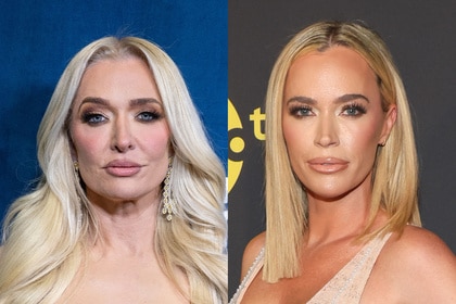 A split of Erika Jayne and Teddi Mellencamp.