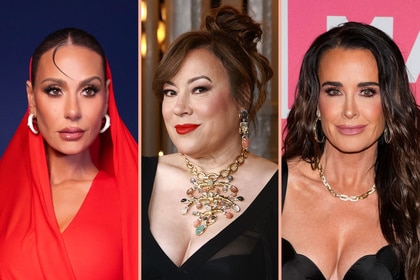 A split of Dorit Kemsley, Jennifer Tilly, and Kyle Richards.