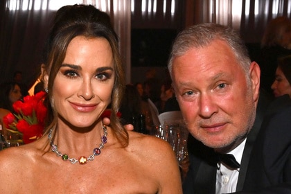 Kyle Richards and Paul Kemsley attends Elton John AIDS Foundation 31st Annual Academy Awards Viewing Party