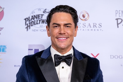 Tom Sandoval wearing a tux at the Annual Vanderpump Dog Foundation Gala