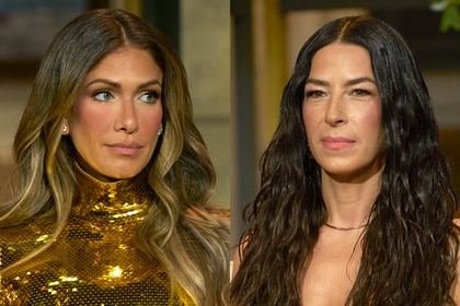 A split of Erin Lichy and Rebecca Minkoff at the RHONY reunion