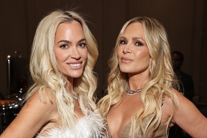 Teddi Mellencamp and Tamra Judge backstage at Bravocon 2023