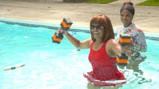 Mama Joyce Shows Off Her Toned Arms During Water Aerobics With the Aunties