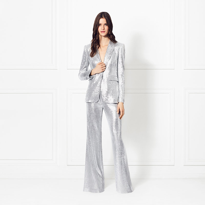 silver pantsuit women's