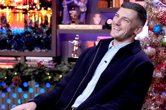 Chase Lemacks sitting at the WWHL studios