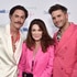 Tom Sandoval, Lisa Vanderpump, and Tom Schwartz at the opening celebration of Schwartz & Sandy's restaurant