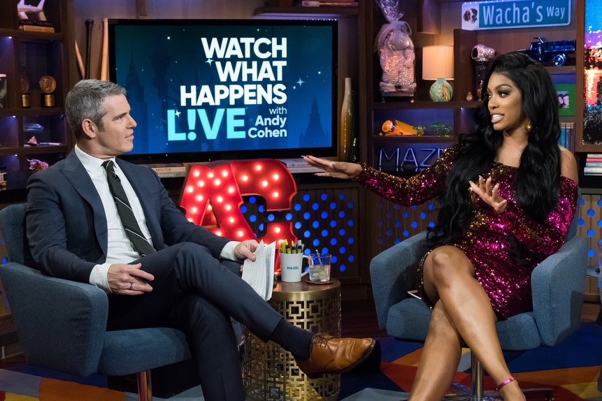 Amber Tamblyn And Porsha Williams Watch What Happens Live With Andy Cohen Photos