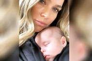 Teddi Mellencamp Breastfeeding Newborn Daughter