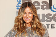 Real Housewives' Kelly Bensimon wears risqué sheer top on set of NYC shoot