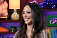 Kristen Doute smiling at the Watch What Happens Live clubhouse in New York City.