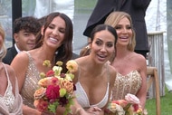 Melissa Gorga in the bridal party at her cousins wedding