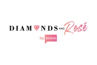 The Diamonds and Rosé by Bravo logo on a white background.