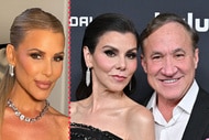 A split of Tracy Tutor, Heather Dubrow, and Terry Dubrow.