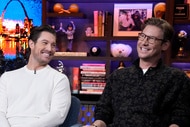 Craig Conover and Austen Kroll smile together on Watch What Happens Live With Andy Cohen Episode 21010.