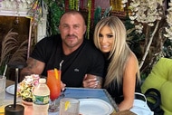 Paul Catania and his fiance, Brittany Ann, having dinner together