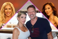 Split of Jennifer Pedranti, Alexis Bellino with John Janssen, and Katie Ginella