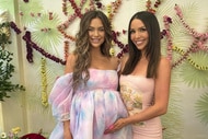 Scheana Shay and Lala Kent posing together at Lala's baby shower.