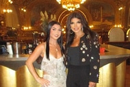 Teresa Giudice and Gabriella Giudice smiling together in Paris, France.