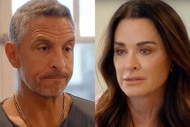 Split of Kyle Richards and Mauricio Umansky having a tense conversation