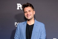 Tom Schwartz wearing a blue suit on the Gets Real event at the Aster