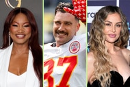 A split of Garcelle Beauvais, Travis Kelce, and Lala Kent.