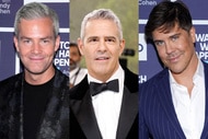 A split of Ryan Serhant, Andy Cohen, and Fredrik Eklund.