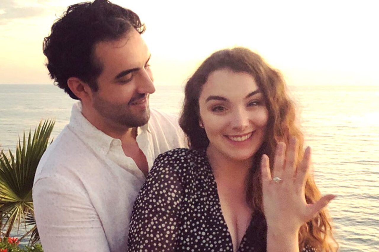 Camille Sold shows off her ring after getting engaged to