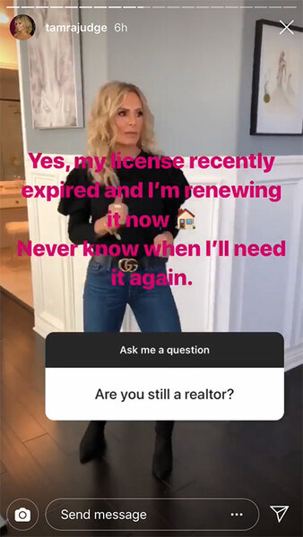 Tamra Judge on IG Stories