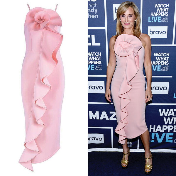 sonja morgan pink rose dress