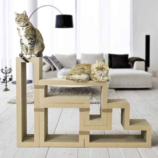 Merry products modern folding clearance cat tree