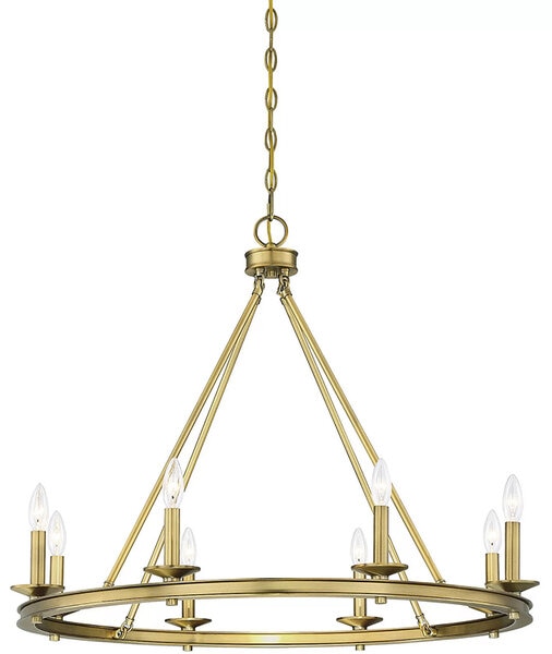 Aramis 8-Light Wagon Wheel Chandelier