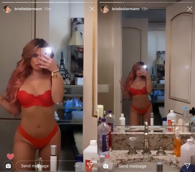 Kim Zolciak Biermann s Daughter Brielle Sexy Red Lingerie Photos