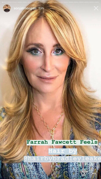 Sonja Morgan Farrah Fawcett Hair