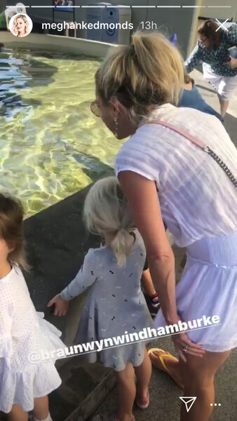 Braunwyn Windham-Burke, Meghan King Edmonds with Kids at Long Beach Aquarium