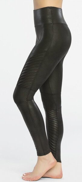 Spanx Faux Leather Quilted Leggings