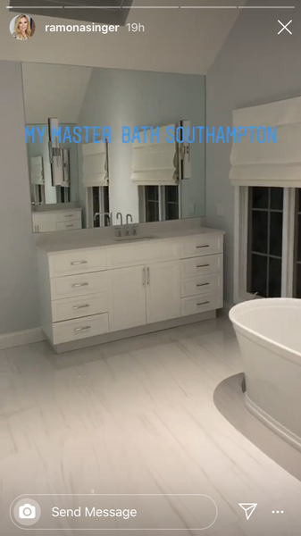 Ramona Singer Hamptons Master Bathroom