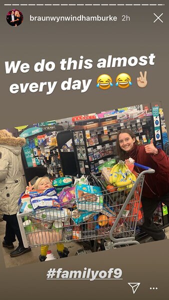 Braun surprises family with shopping spree