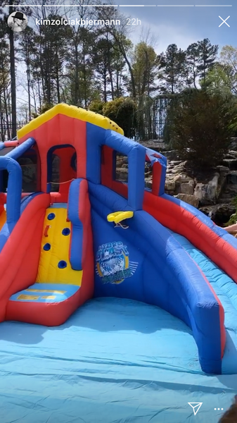 Kim Zolciak Biermann Backyard Bounce House 2