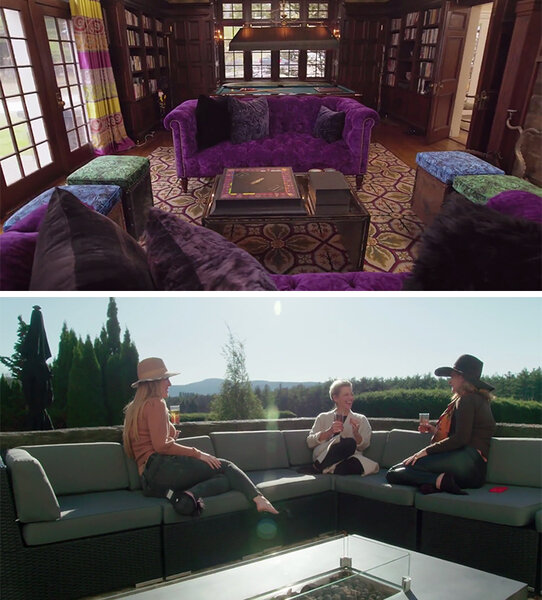 Dorinda Medley Berkshires Home Library Patio