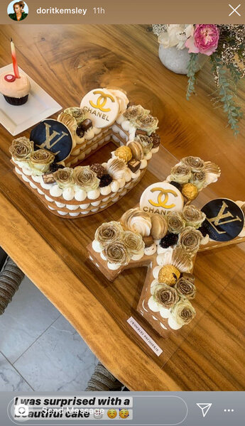 Louis Vuitton cake for a surprise - Next Level Cakery LLC